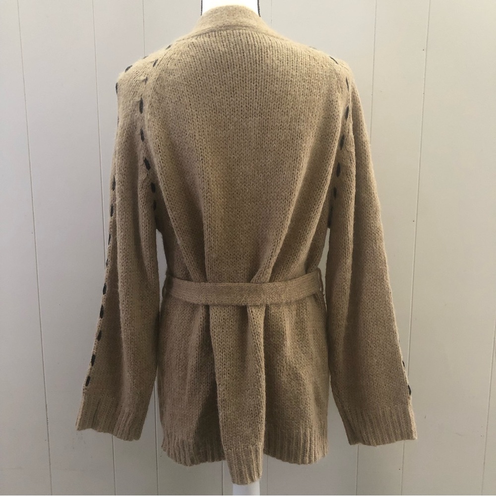 MOTH Anthropology l Sz M l Belted Cardigan Sweater - Picture 3 of 11